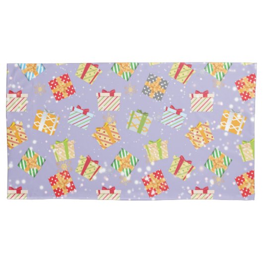 Housse D'oreillers Cadeaux de Noël motif (devant-gauche)