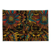Housse D'oreillers Cadres en coton bleu doux "Aztec Dream" (Dos-Droit)