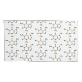 Housse D'oreillers Café caféine Formule chimique moléculaire (Dos-Droit)