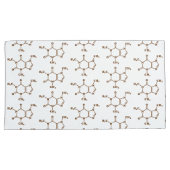 Housse D'oreillers Café caféine Formule chimique moléculaire (devant-Droit)