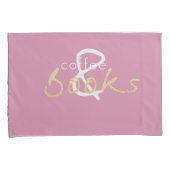 Housse D'oreillers Café et livres Jeu de Pillowcase (devant-Droit)