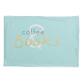 Housse D'oreillers Café et livres Jeu de Pillowcase (Dos-gauche)