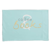 Housse D'oreillers Café et livres Jeu de Pillowcase (devant-Droit)