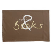 Housse D'oreillers Café et livres Jeu de Pillowcase (devant-Droit)