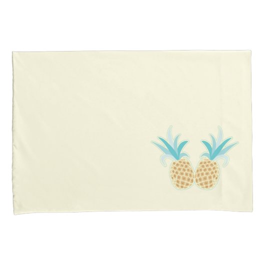 Housse D'oreillers Caisse de coussin d'ananas (devant-Droit)