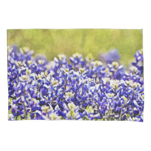 Housse D'oreillers Caisse de coussin de Bluebonnets de Texas