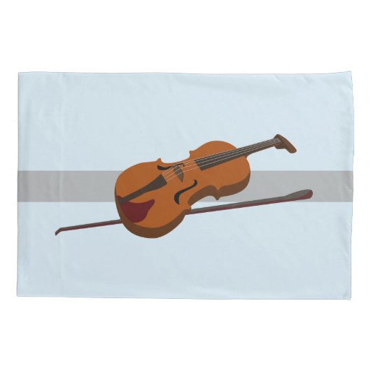 Housse D'oreillers caisse de coussin de conception de violon (Dos)
