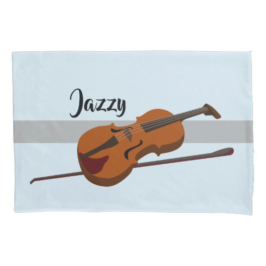 Housse D'oreillers caisse de coussin de conception de violon (devant)