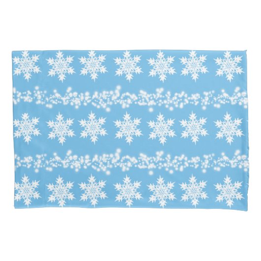 Housse D'oreillers Caisse de coussin de flocon de neige (devant)