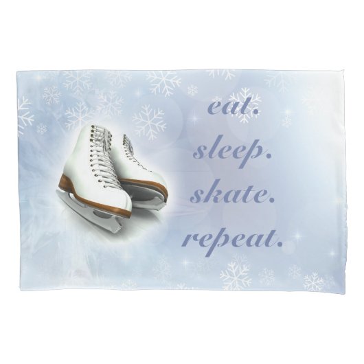 Housse D'oreillers Caisse de coussin de patinage de glace (devant)