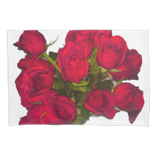 Housse D'oreillers Caisse de coussin de roses rouges