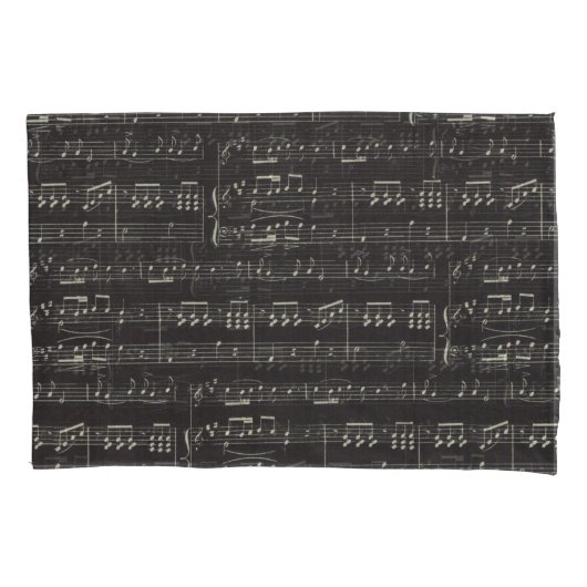 Housse D'oreillers caisse de coussin de thème de musique de motif de (devant)