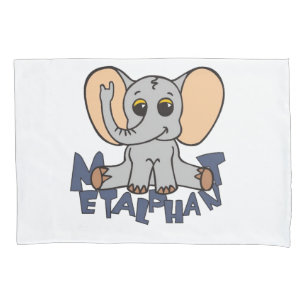 Housse D'oreillers Caisse de coussin d'éléphant de Metalphant