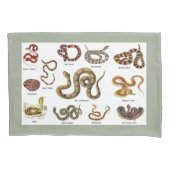 Housse D'oreillers Caisse de coussin d'identification de serpent (devant)