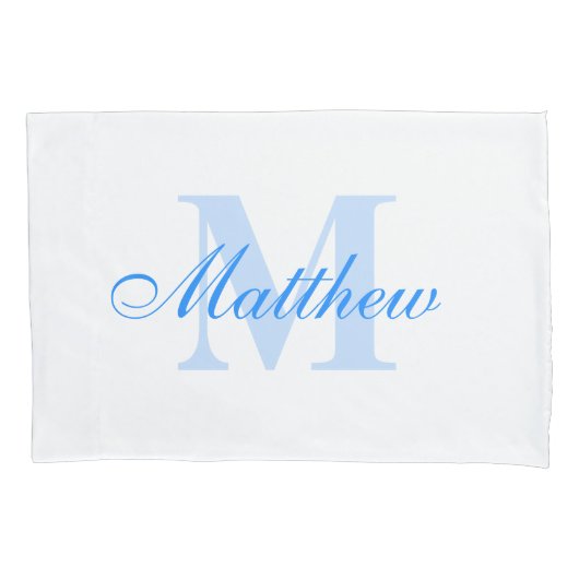 Housse D'oreillers Caisse faite sur commande de coussin de monogramme (devant)