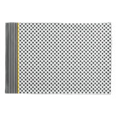 Housse D'oreillers Caisse noire et blanche de coussin de point de (Dos)