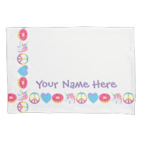 Caisse personnalisable de coussin d'Emoji - paix,