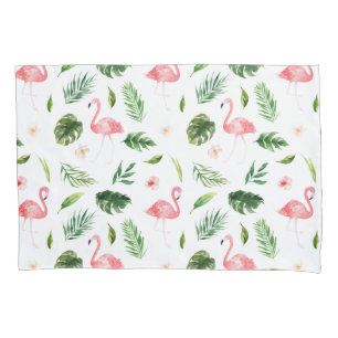 Housse D'oreillers Caisse tropicale de coussin de motif de Flamant