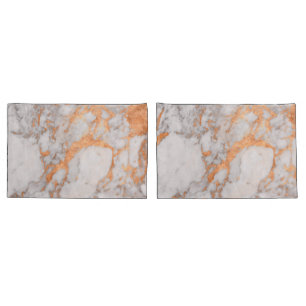 Housse D'oreillers Caisses blanches de coussin de marbre et d'en