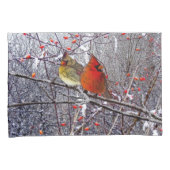 Housse D'oreillers Caisses cardinales de coussin de Noël (devant-Droit)