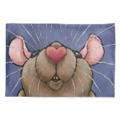 Housse D'oreillers Caisses de coussin de coeur de rat (Dos-gauche)