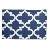 Housse D'oreillers Caisses de coussin de Quatrefoil de marine (Dos)
