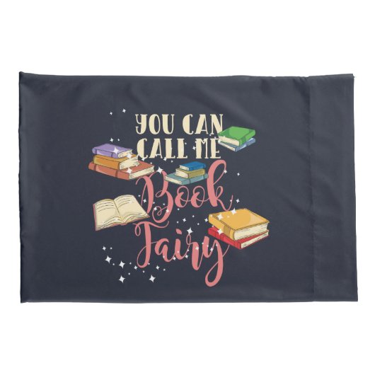 Housse D'oreillers Call Me Book Fairy Avid Reader (Dos-Droit)