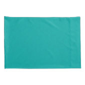 Housse D'oreillers Calme & simple Fond texturé turquoise (Dos-Droit)
