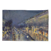Housse D'oreillers Camille Pissarro - Boulevard Montmartre en nuit (Dos)