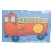 Housse D'oreillers Camion de pompiers (Dos-gauche)