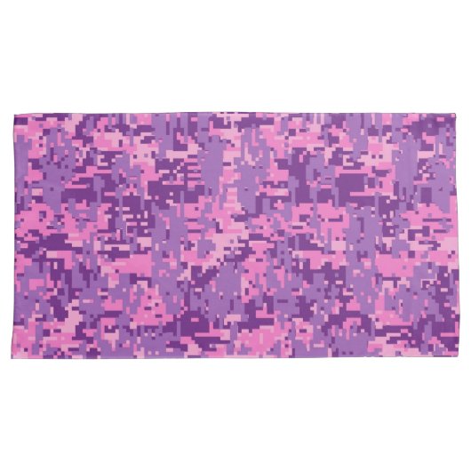 Housse D'oreillers Camo numérique rose-chaud (devant-Droit)