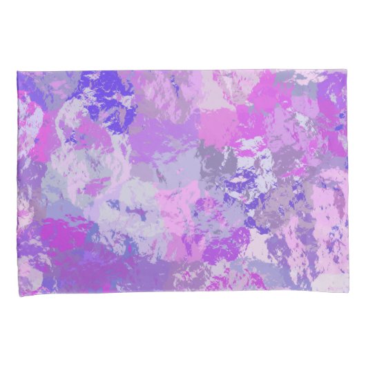 Housse D'oreillers Camo rose violet Abstrait (devant-Droit)