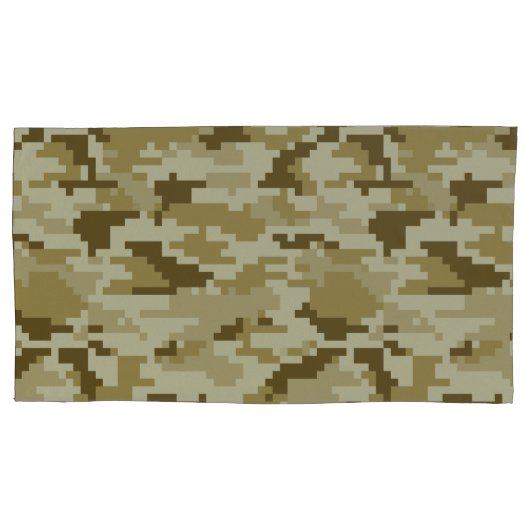 Housse D'oreillers Camouflage 8 bits pour désert numérique / Camo (devant-gauche)