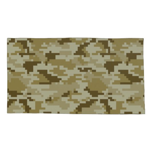 Housse D'oreillers Camouflage 8 bits pour désert numérique / Camo (Dos-gauche)