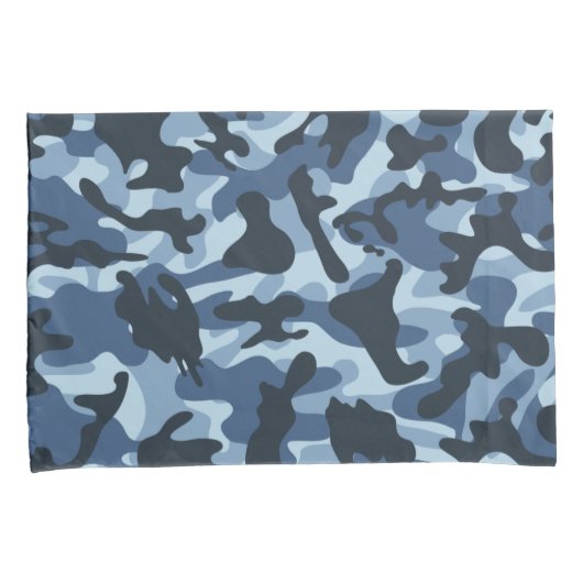 Housse D'oreillers Camouflage bleu (devant-Droit)