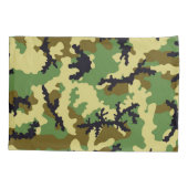 Housse D'oreillers Camouflage des bois (Dos)