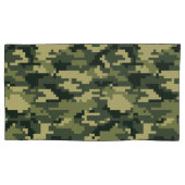 Housse D'oreillers Camouflage numérique en bois à 8 bits / Camo (devant-gauche)