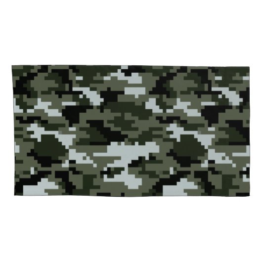 Housse D'oreillers Camouflage urbain numérique à 8 bits / Camo (Dos-Droit)