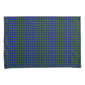 Housse D'oreillers Campbell tartan bleu vert plaid (devant-Droit)