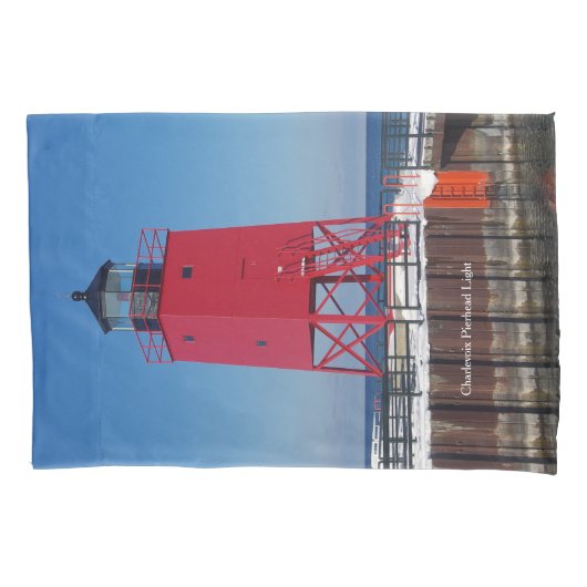 Housse D'oreillers Camping Charlevoix Pierhead Light (devant)