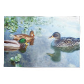 Housse D'oreillers Canards Dans L'Étang (Dos)