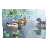 Housse D'oreillers Canards Dans L'Étang (devant)