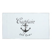 Housse D'oreillers Capitaine avec Ancre (Dos)