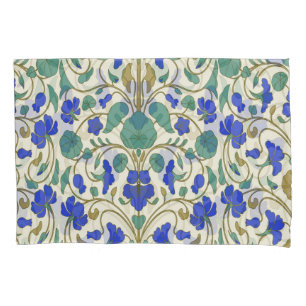 Housse D'oreillers capucine florale orientale, motif design.