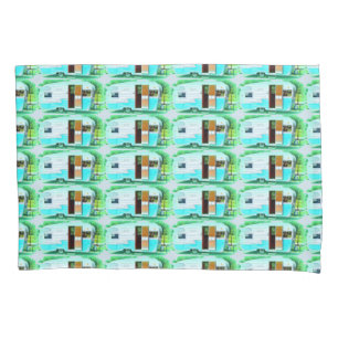 Housse D'oreillers caravane vintage classique