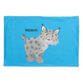 Housse D'oreillers Caricature de lynx de lynx de lynx (Dos)