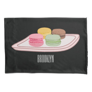 Housse D'oreillers Caricature de Macaron