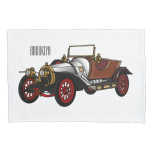 Housse D'oreillers Caricature de voiture classique 1920