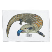 Housse D'oreillers Caricature en bleu (devant)