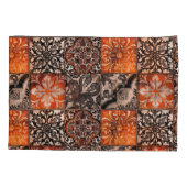 Housse D'oreillers Carreaux de tangerine (Dos)